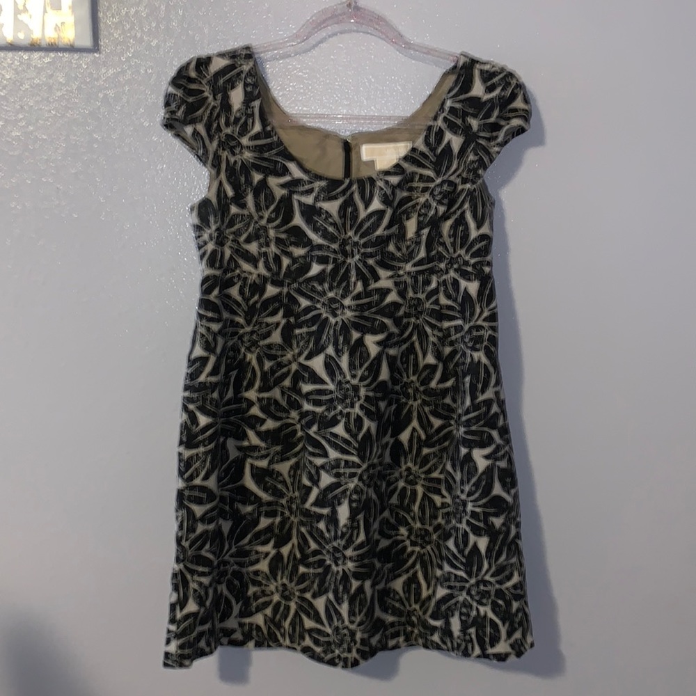 Michael Kors linen cap sleeve mini dress